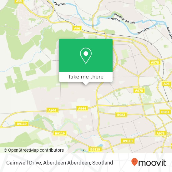 Cairnwell Drive, Aberdeen Aberdeen map