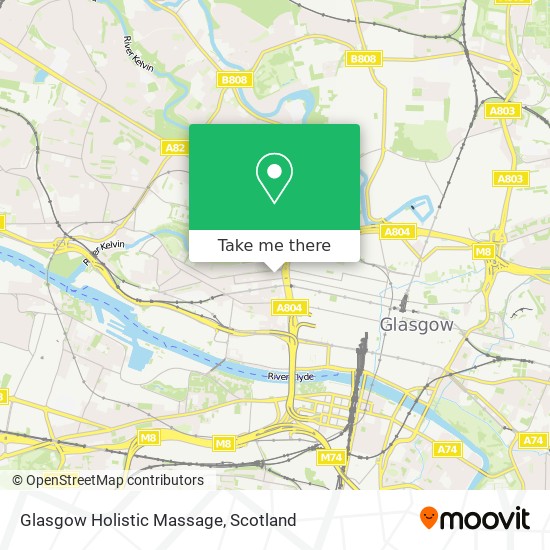 Glasgow Holistic Massage map