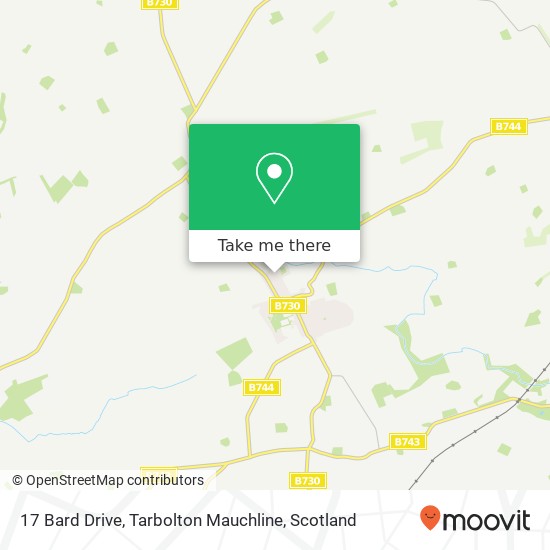 17 Bard Drive, Tarbolton Mauchline map