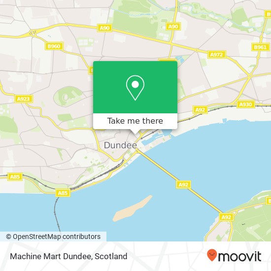 Machine Mart Dundee map