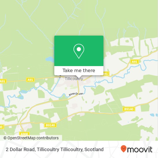 2 Dollar Road, Tillicoultry Tillicoultry map