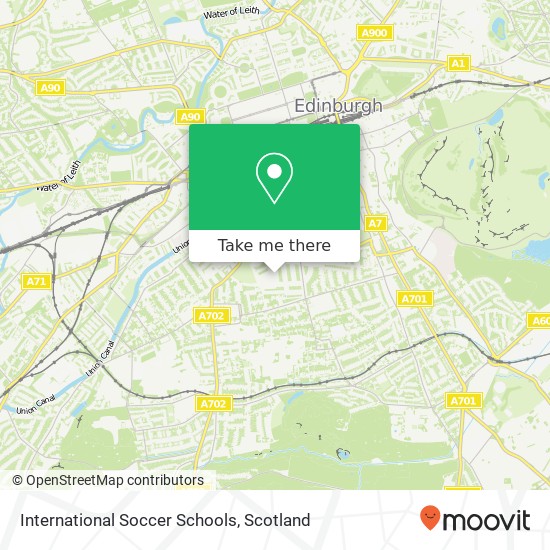 International Soccer Schools map