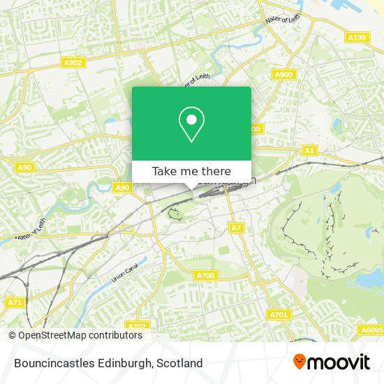 Bouncincastles Edinburgh map
