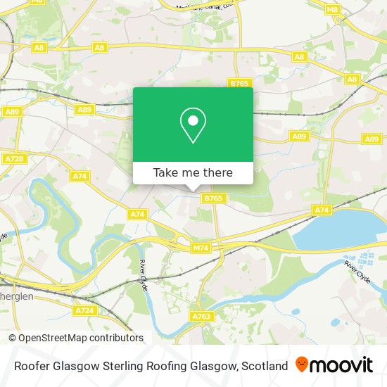 Roofer Glasgow Sterling Roofing Glasgow map
