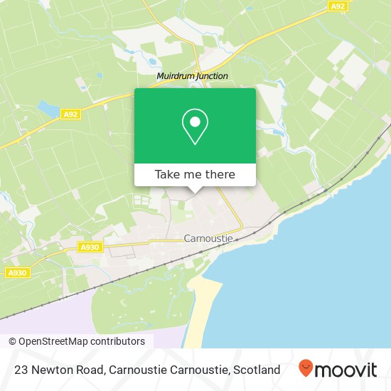 23 Newton Road, Carnoustie Carnoustie map