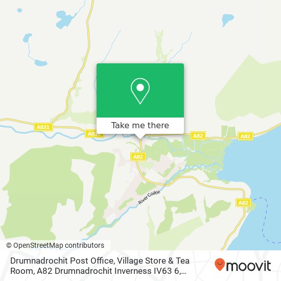 Drumnadrochit Post Office, Village Store & Tea Room, A82 Drumnadrochit Inverness IV63 6 map