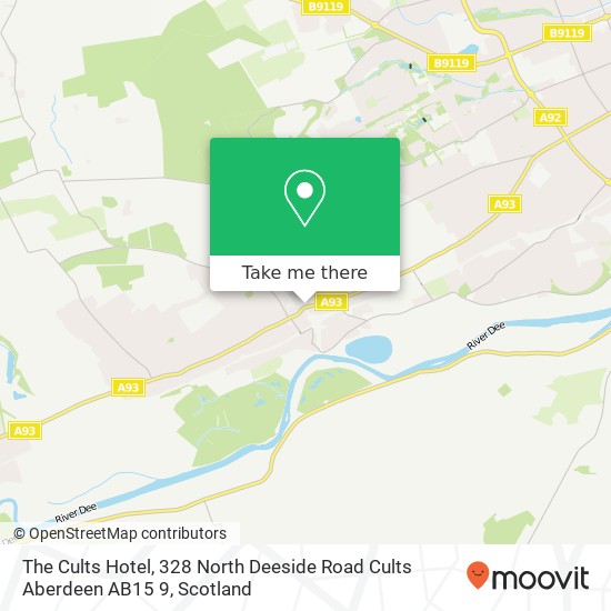 The Cults Hotel, 328 North Deeside Road Cults Aberdeen AB15 9 map
