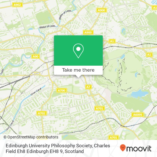 Edinburgh University Philosophy Society, Charles Field Eh8 Edinburgh EH8 9 map