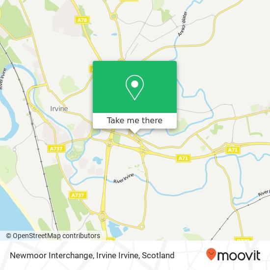 Newmoor Interchange, Irvine Irvine map