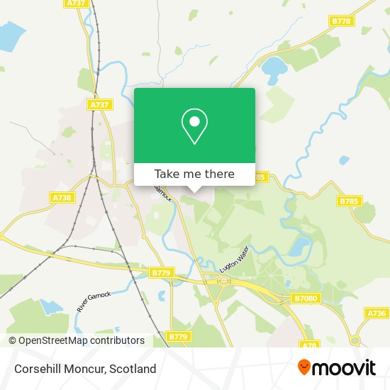 Corsehill Moncur map