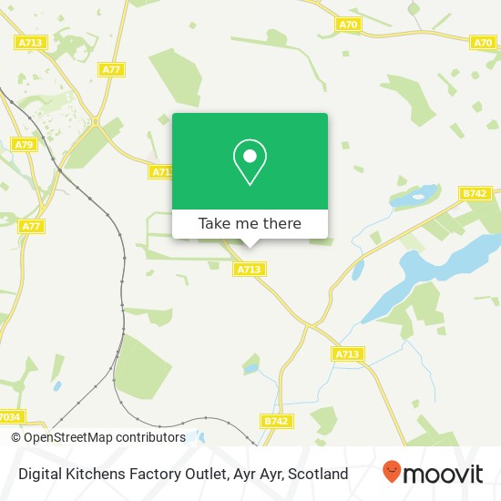 Digital Kitchens Factory Outlet, Ayr Ayr map