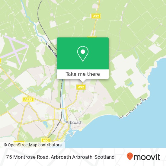 75 Montrose Road, Arbroath Arbroath map