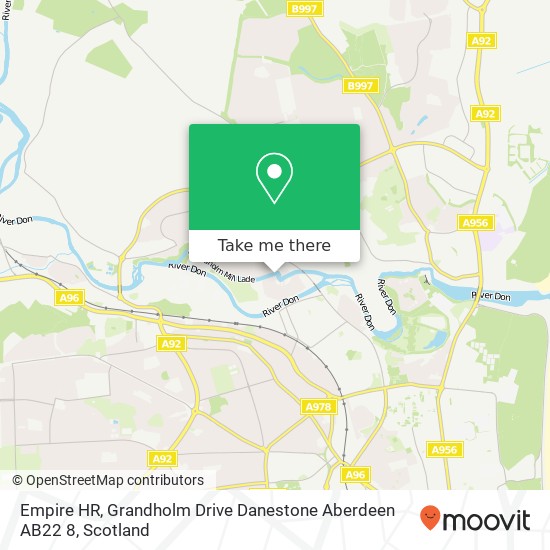 Empire HR, Grandholm Drive Danestone Aberdeen AB22 8 map