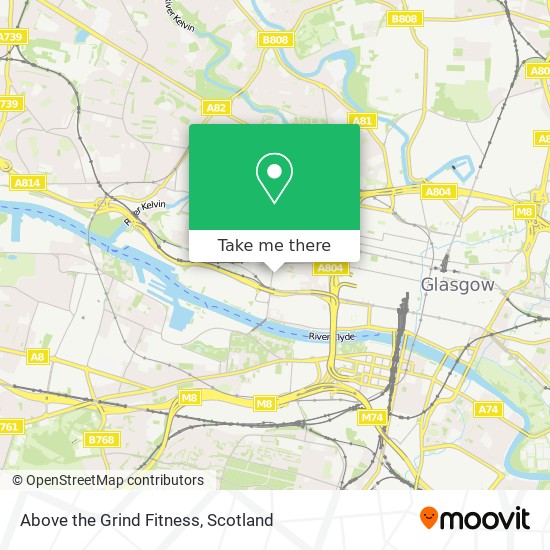 Above the Grind Fitness map