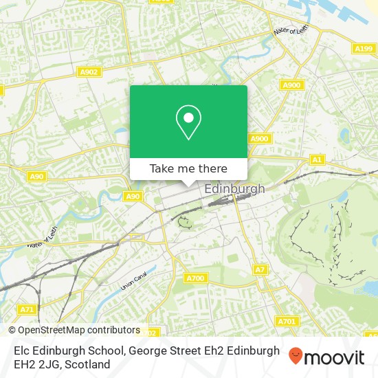 Elc Edinburgh School, George Street Eh2 Edinburgh EH2 2JG map