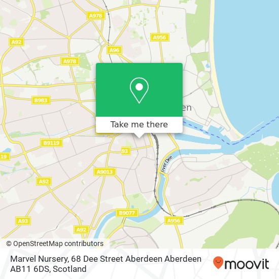 Marvel Nursery, 68 Dee Street Aberdeen Aberdeen AB11 6DS map