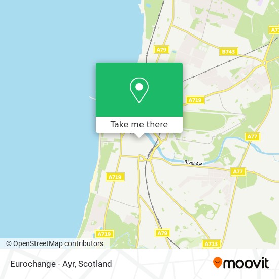 Eurochange - Ayr map