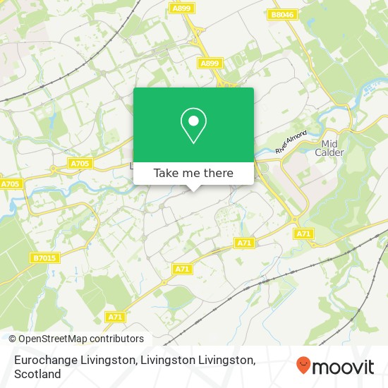 Eurochange Livingston, Livingston Livingston map