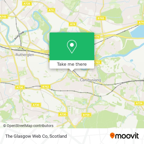 The Glasgow Web Co map