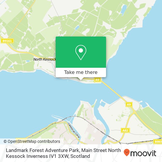 Landmark Forest Adventure Park, Main Street North Kessock Inverness IV1 3XW map