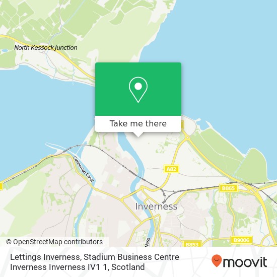 Lettings Inverness, Stadium Business Centre Inverness Inverness IV1 1 map
