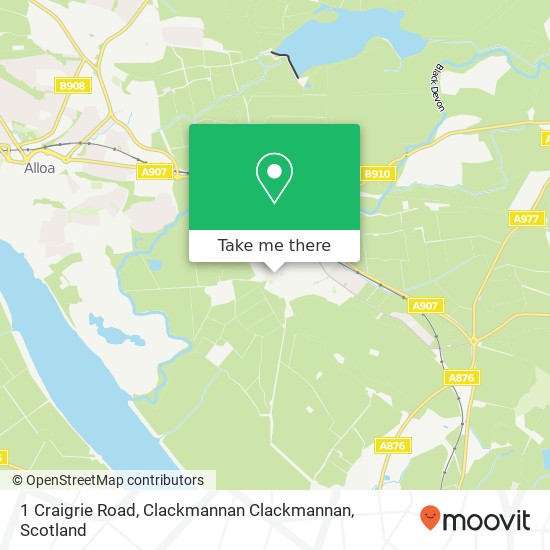 1 Craigrie Road, Clackmannan Clackmannan map