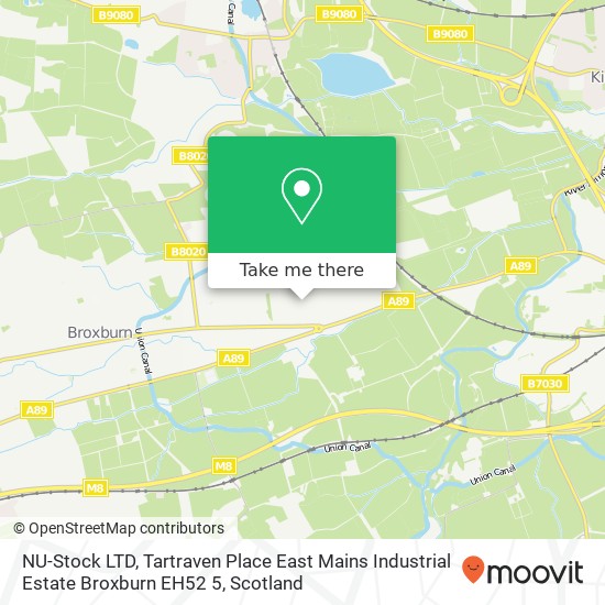 NU-Stock LTD, Tartraven Place East Mains Industrial Estate Broxburn EH52 5 map