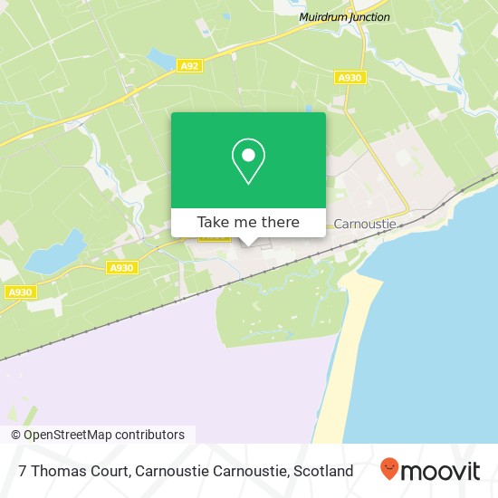 7 Thomas Court, Carnoustie Carnoustie map