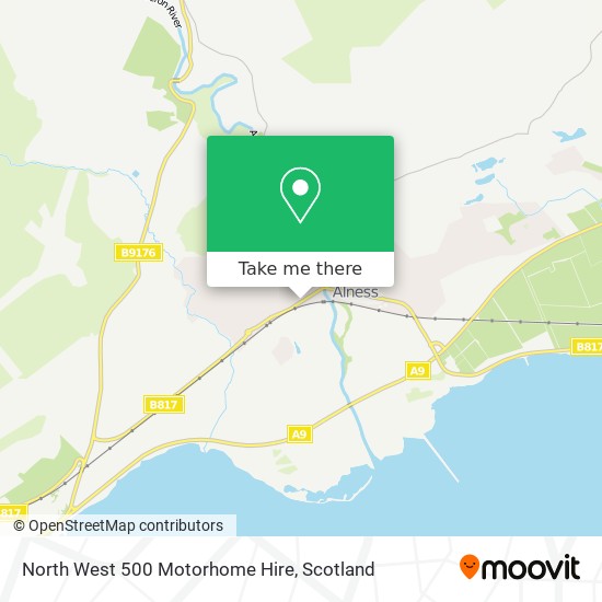 North West 500 Motorhome Hire map