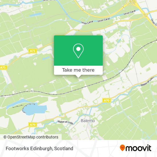 Footworks Edinburgh map