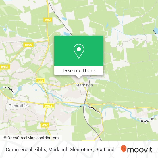 Commercial Gibbs, Markinch Glenrothes map