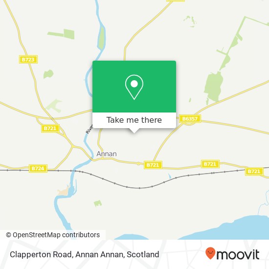 Clapperton Road, Annan Annan map