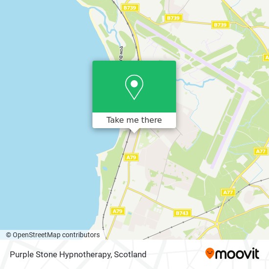 Purple Stone Hypnotherapy map