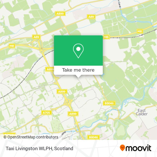 Taxi Livingston WLPH map
