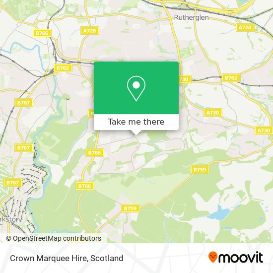 Crown Marquee Hire map