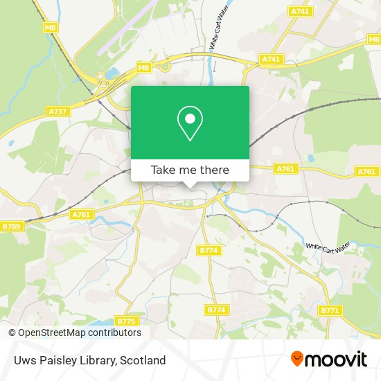 Uws Paisley Library map