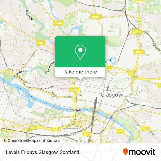 Levels Fridays Glasgow map