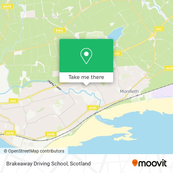 Brakeaway Driving School map