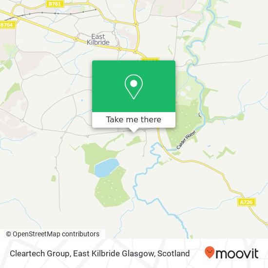 Cleartech Group, East Kilbride Glasgow map