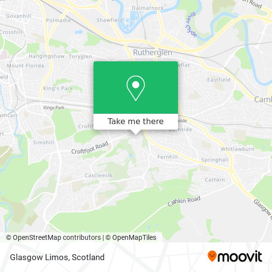 Glasgow Limos map