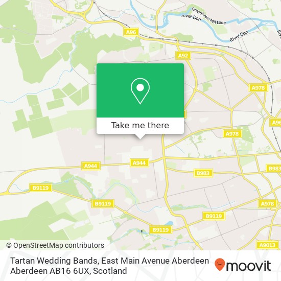 Tartan Wedding Bands, East Main Avenue Aberdeen Aberdeen AB16 6UX map
