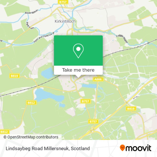 Lindsaybeg Road Millersneuk map