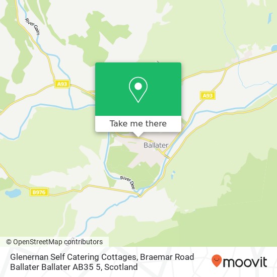 Glenernan Self Catering Cottages, Braemar Road Ballater Ballater AB35 5 map