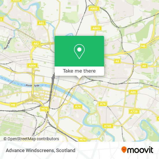 Advance Windscreens map