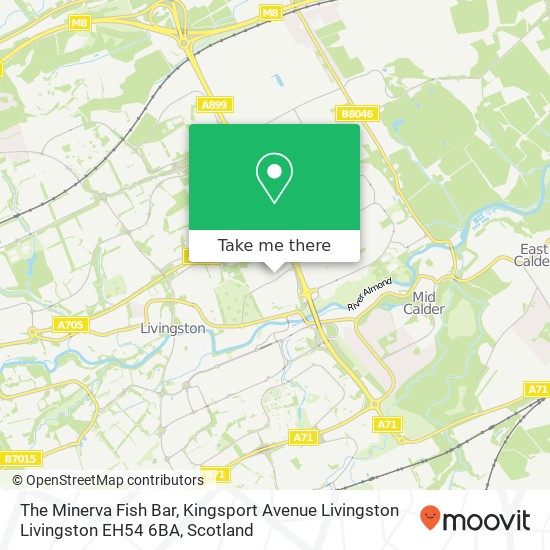 The Minerva Fish Bar, Kingsport Avenue Livingston Livingston EH54 6BA map