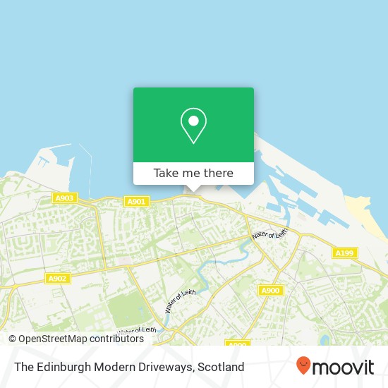 The Edinburgh Modern Driveways map