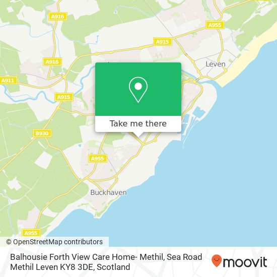 Balhousie Forth View Care Home- Methil, Sea Road Methil Leven KY8 3DE map