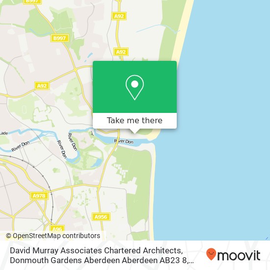 David Murray Associates Chartered Architects, Donmouth Gardens Aberdeen Aberdeen AB23 8 map