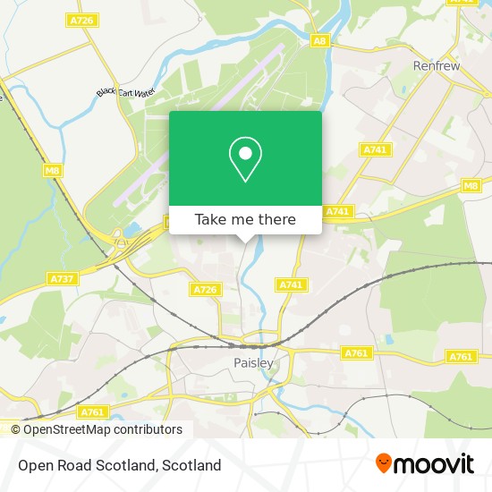 Open Road Scotland map