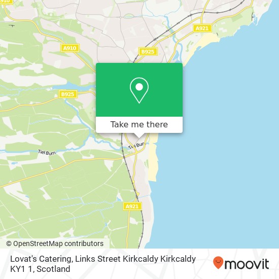 Lovat's Catering, Links Street Kirkcaldy Kirkcaldy KY1 1 map